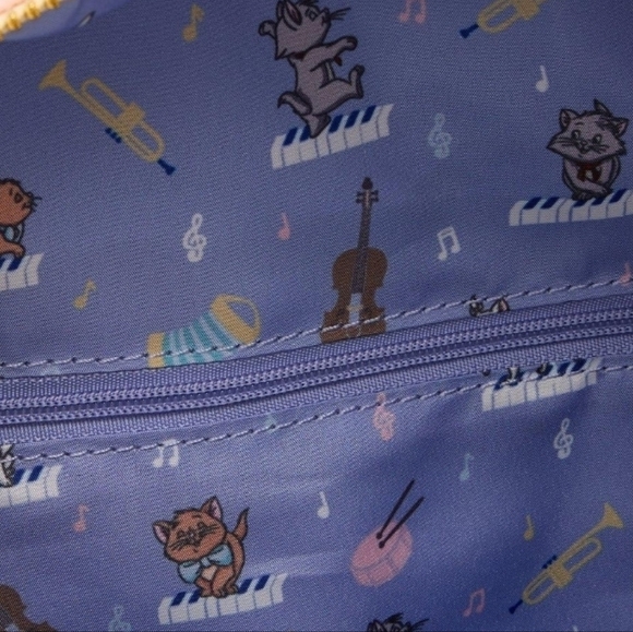Loungefly Disney Aristocats Kittens Piano Mini Backpack Nwt - Picture 7 of 8